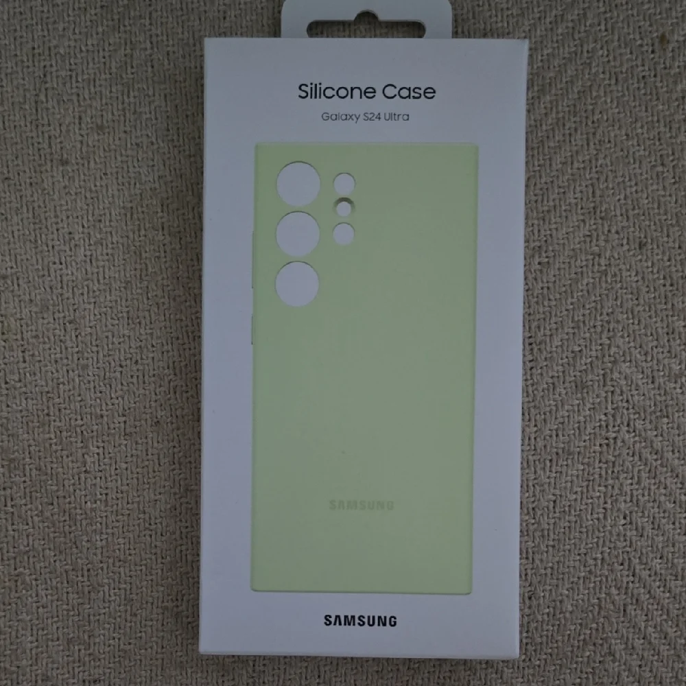 Samsung Silicone Case for Galaxy S24 Ultra - Light Green